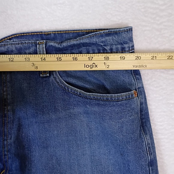 Levis 505 Jeans Mens W40 L30 Blue Classic Fit Straight Leg Denim Work Casual - Picture 4 of 16